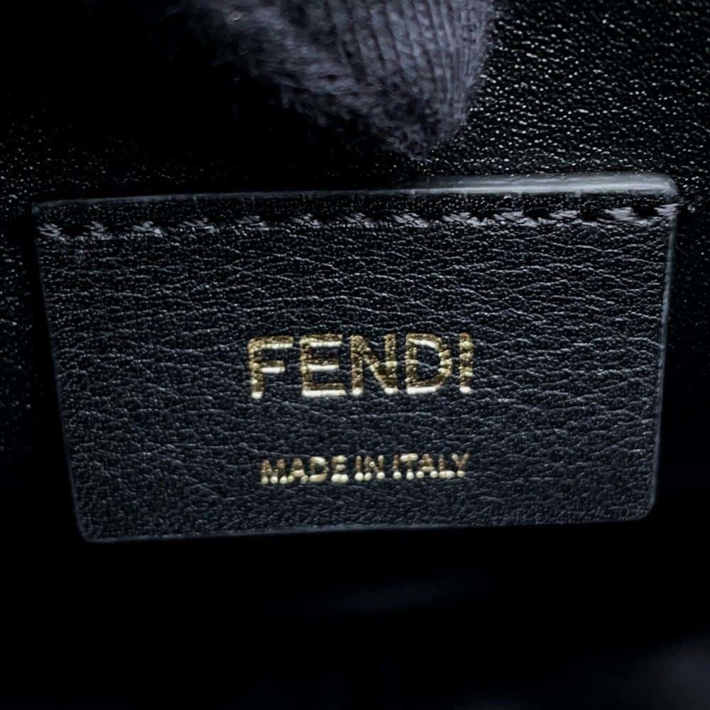 Fendi Shoulder Bag Graffiti Small Python One Black - image 8